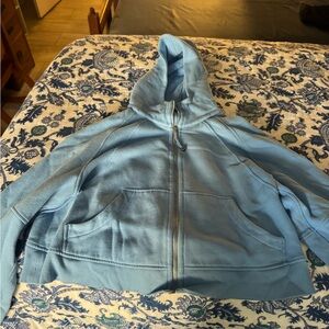 lulu scuba Light Blue Zip-Up Hoodie